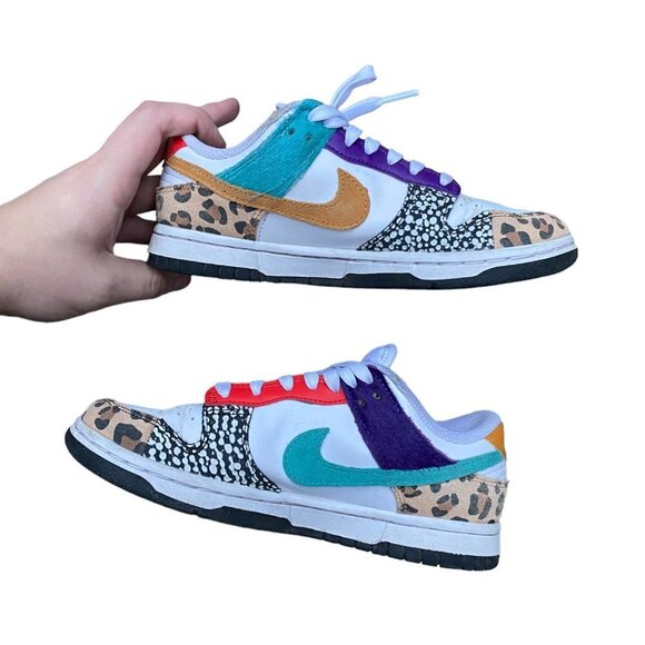 2021 Nike Dunk Low Safari Mix Size 5 - Picture 5 of 9